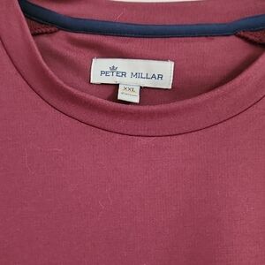 Peter Millar Maroon Crew Neck Tee